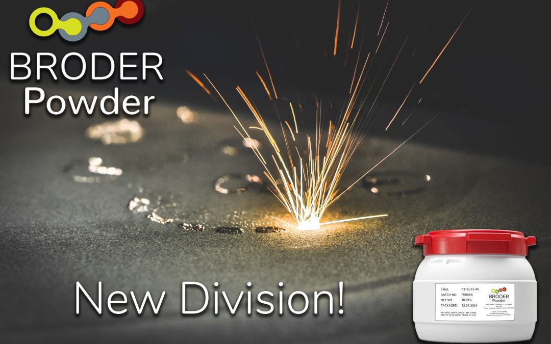Broder Metals have launched their new metal Powder Division and are official distributors for 6K Additive